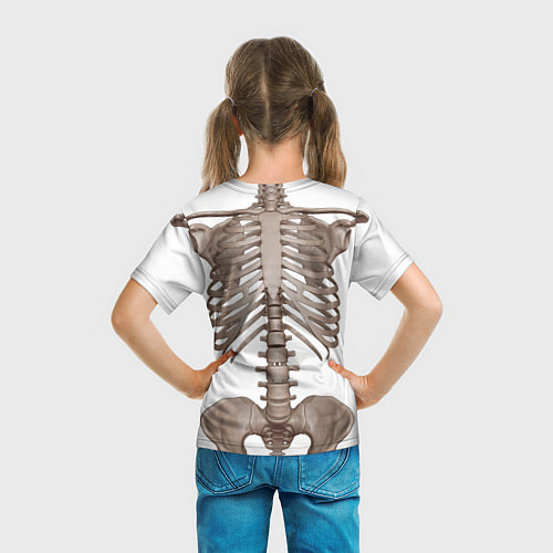 Детская футболка Анатомия Скелет / 3D-принт – фото 6