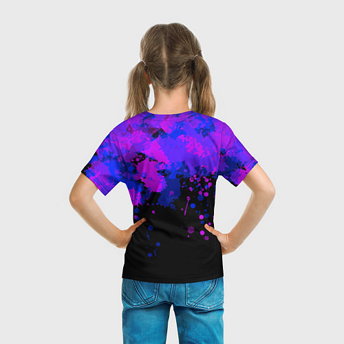 Детская футболка Линейдж 2 Брызги / 3D-принт – фото 6