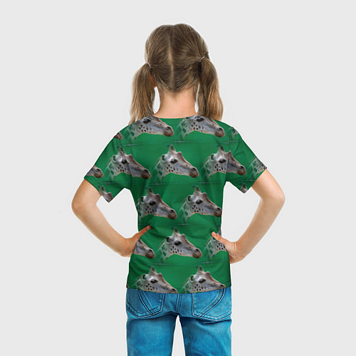 Детская футболка Голова жирафа паттерн / 3D-принт – фото 6