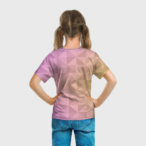 Детская футболка Единорог с розовыми волосами / 3D-принт – фото 6