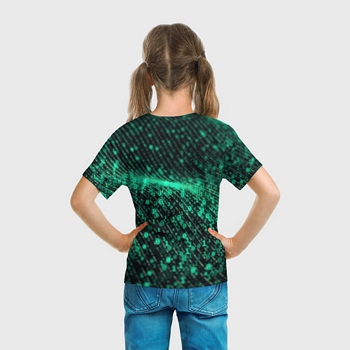 Детская футболка Пишу код Кот программист / 3D-принт – фото 6