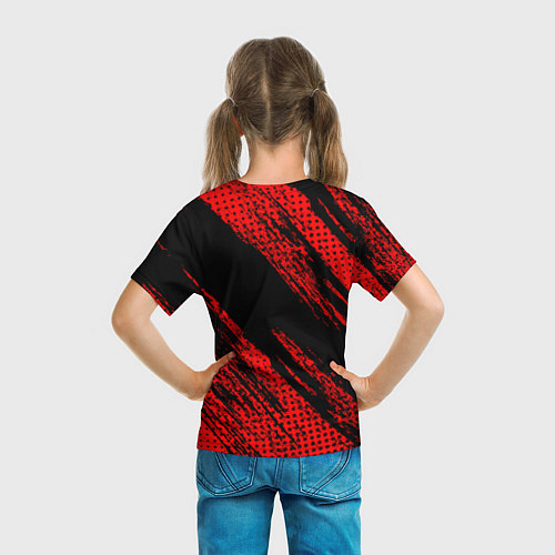 Детская футболка Suzuki Черно Красный / 3D-принт – фото 6