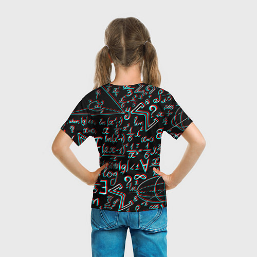 Детская футболка ФОРМУЛЫ ГЛИТЧ GLITCH / 3D-принт – фото 6