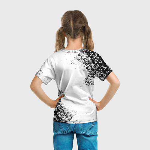 Детская футболка THE WITCHER ГЛИТЧ ЛОГО / 3D-принт – фото 6