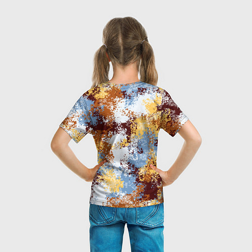 Детская футболка Камуфляж Василиск Капель / 3D-принт – фото 6
