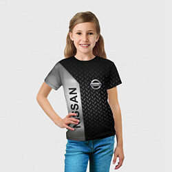 Футболка детская Nissan Ниссан Сталь, цвет: 3D-принт — фото 2