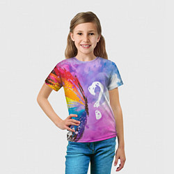 Футболка детская Где пол бабочки?, цвет: 3D-принт — фото 2
