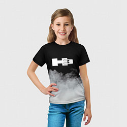 Футболка детская Hummer дым, цвет: 3D-принт — фото 2