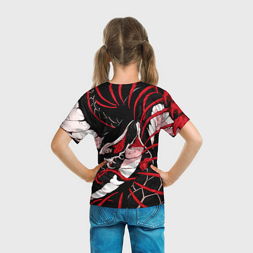 Детская футболка Tokyo Ghoul Токийский Гуль Red Snake / 3D-принт – фото 6