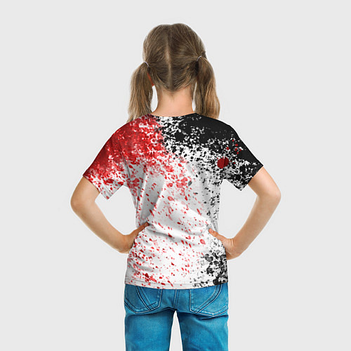Детская футболка Канеки Кен Брызги Краски Токийский Гуль / 3D-принт – фото 6