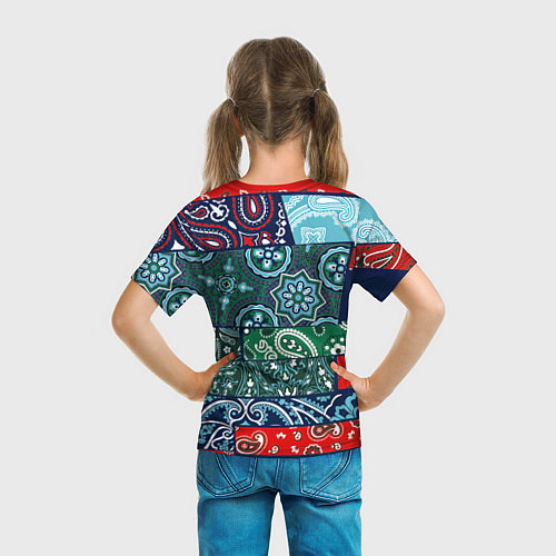 Детская футболка Лоскуты Бандан / 3D-принт – фото 6