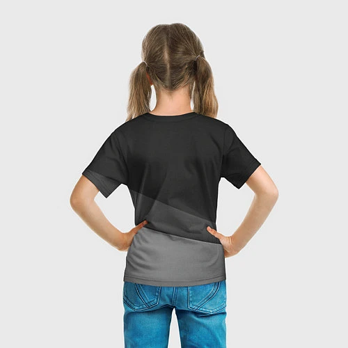 Детская футболка JAGUR оттенки серого / 3D-принт – фото 6