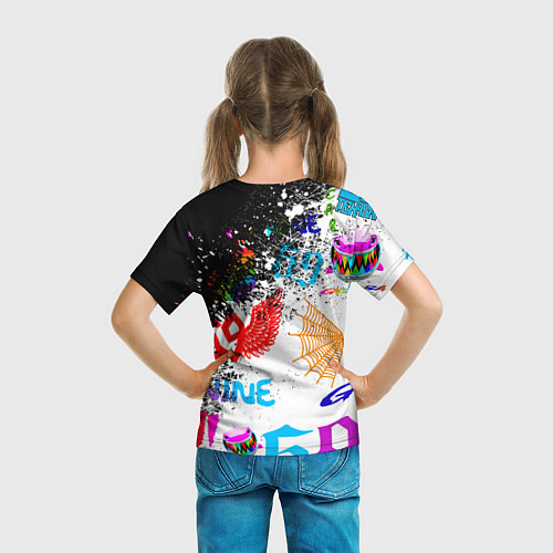 Детская футболка 6ix9ine сикс найн / 3D-принт – фото 6