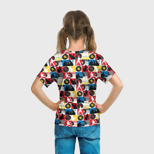 Детская футболка Рок-н-ролл, винил, запись музыки / 3D-принт – фото 6