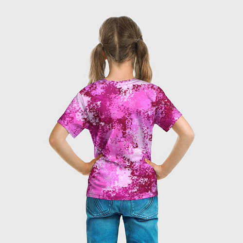 Детская футболка Спортивный камуфляж Пикси - Питахайя / 3D-принт – фото 6