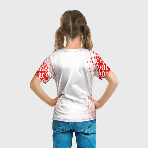 Детская футболка ACDC Паттерн / 3D-принт – фото 6