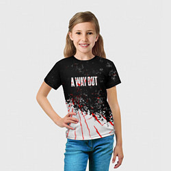 Футболка детская A way out, цвет: 3D-принт — фото 2