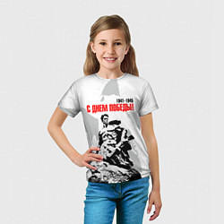 Футболка детская С Днем Победы! Защитник Сталинграда, цвет: 3D-принт — фото 2