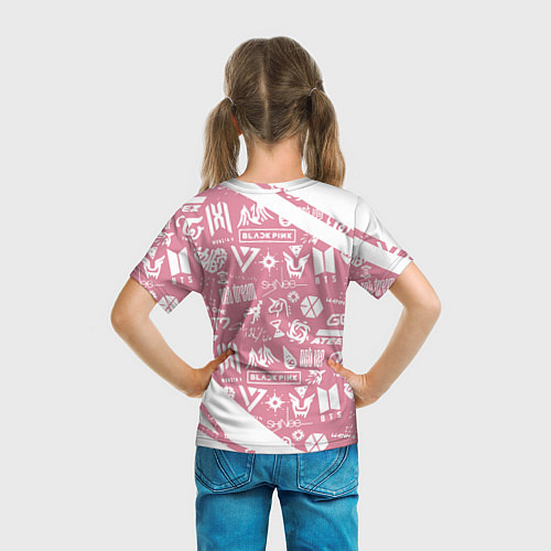 Детская футболка Bts паттерн / 3D-принт – фото 6
