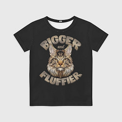 Футболка детская Мейн-Кун Пушистик, цвет: 3D-принт