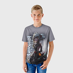 Футболка детская Геншин Шень хэ, цвет: 3D-принт — фото 2