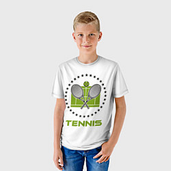 Футболка детская TENNIS Теннис, цвет: 3D-принт — фото 2