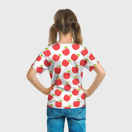 Детская футболка Веселый Ежик с Яблоком / 3D-принт – фото 6