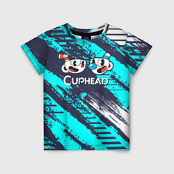 Футболка детская Cuphead две чашечки, цвет: 3D-принт
