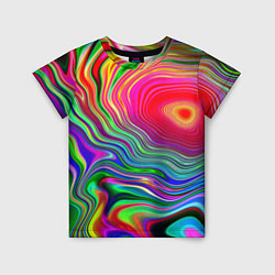 Футболка детская Expressive pattern Neon, цвет: 3D-принт