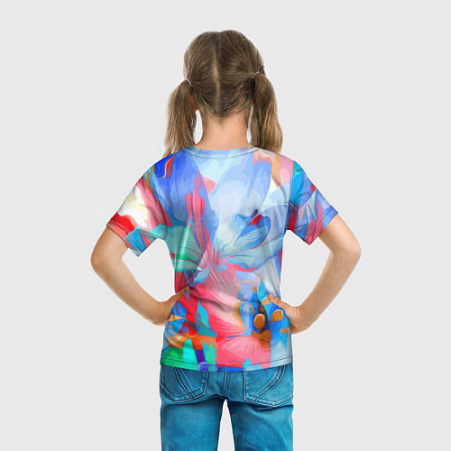 Детская футболка Fashion floral pattern / 3D-принт – фото 6