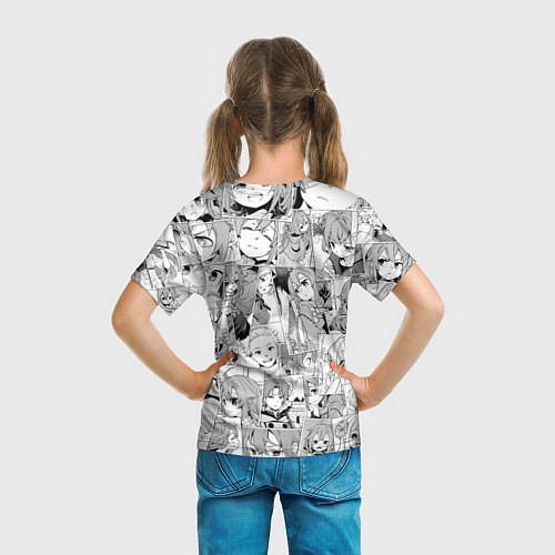 Детская футболка Реинкарнация безработного паттерн / 3D-принт – фото 6