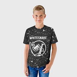 Футболка детская Whitesnake КОТ Краска, цвет: 3D-принт — фото 2