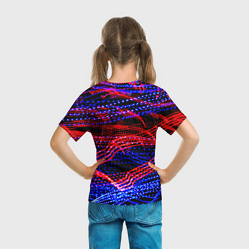 Детская футболка Neon vanguard pattern 2022 / 3D-принт – фото 6