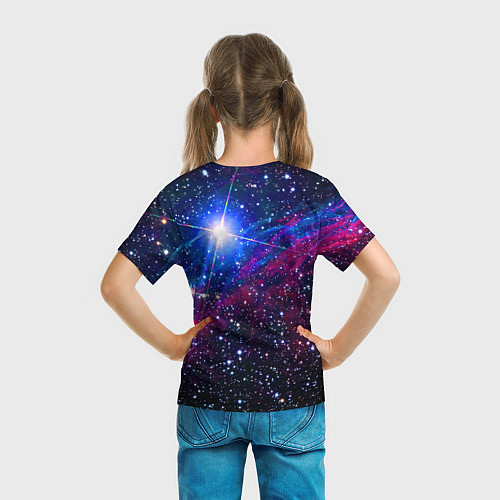 Детская футболка Открытый космос Star Neon / 3D-принт – фото 6