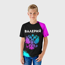Футболка детская Валерий Россия, цвет: 3D-принт — фото 2