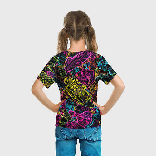 Детская футболка Cyber space pattern Fashion 3022 / 3D-принт – фото 6