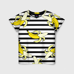 Футболка детская Banana pattern Summer, цвет: 3D-принт