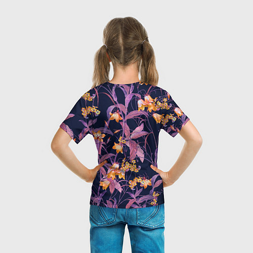 Детская футболка Цветы Колокольчики / 3D-принт – фото 6