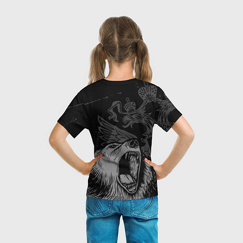 Детская футболка Виталий Россия Медведь / 3D-принт – фото 6