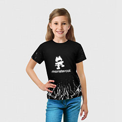 Футболка детская Monstercat, цвет: 3D-принт — фото 2