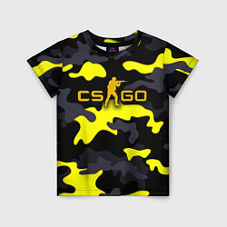 Детская футболка Counter-Strike Камуфляж Чёрно-Жёлтый