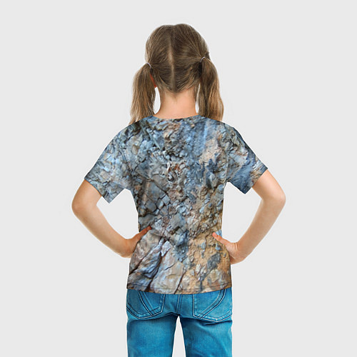 Детская футболка Скала Текстура / 3D-принт – фото 6