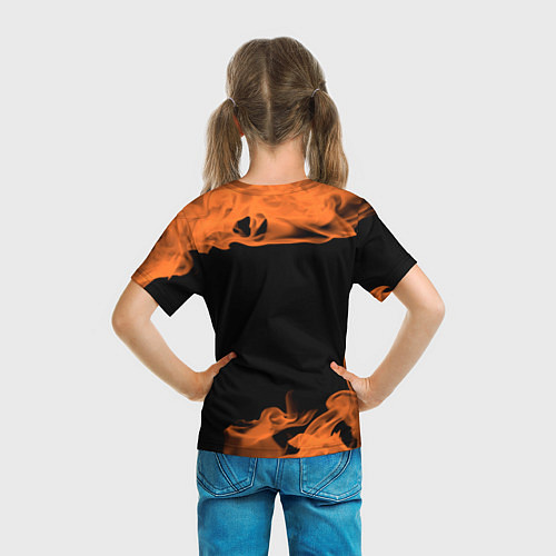 Детская футболка Инга ЛИСА Пламя / 3D-принт – фото 6