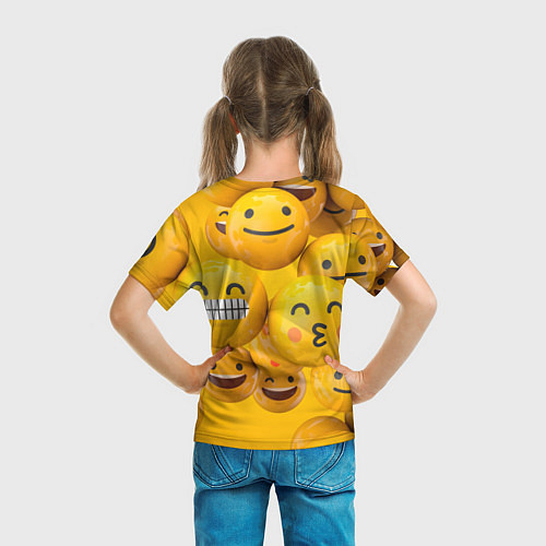 Детская футболка Смаилы / 3D-принт – фото 6