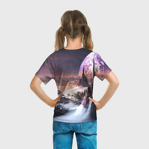 Детская футболка Cosmic fantasy art / 3D-принт – фото 6