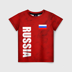 Футболка детская RUSSIA - RED EDITION - SPORTWEAR, цвет: 3D-принт