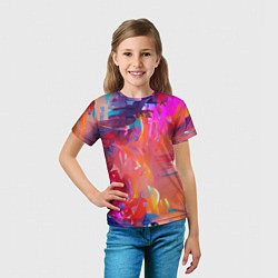 Футболка детская Сочные краски, цвет: 3D-принт — фото 2
