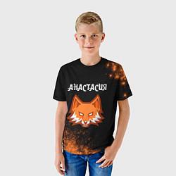 Футболка детская Анастасия ЛИСА Арт, цвет: 3D-принт — фото 2