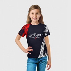 Футболка детская THE WITCHER WILD HUNT КОГТИ, цвет: 3D-принт — фото 2