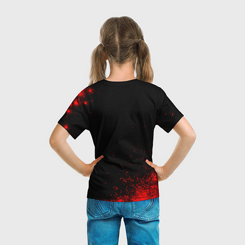 Детская футболка Eat Sleep Metro Repeat Арт / 3D-принт – фото 6